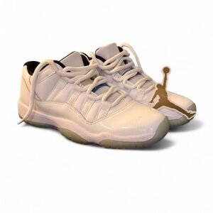 Air Jordan 11 Low White Sneakers